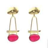 Semi-Precious Stone Ethnic Earrings for Women and Girl - Vintage Gulley