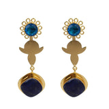 Semi-Precious Stone Ethnic Earrings for Women and Girl - Vintage Gulley