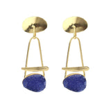 Semi-Precious Stone Ethnic Earrings for Women and Girl - Vintage Gulley