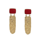 Semi-Precious Stone Ethnic Earrings for Women and Girl - Vintage Gulley
