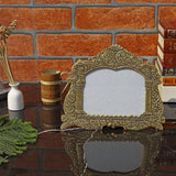 Metal Designer Photo Frame Antique Gold 5×4 Inch - Vintage Gulley