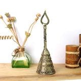 Brass Dhokra Puja Hand Bell - Vintage Gulley