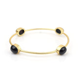 Women's Stone Gold Plated Stone Bracelet Kada for Women - Vintage Gulley