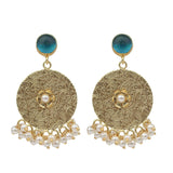 Semi-Precious Stone Ethnic Earrings for Women and Girl - Vintage Gulley