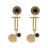 Semi-Precious Stone Ethnic Earrings for Women and Girl - Vintage Gulley