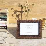 Line Design Photo Frame with Stand - 4" x 6" (Horizontal) - Vintage Gulley