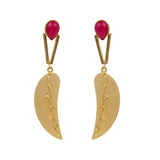 Semi-Precious Stone Ethnic Earrings for Women and Girl - Vintage Gulley