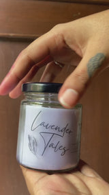 Lavender Tales Scented Vegan Soy Wax Candle - 5 Oz