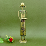 Wrought Iron Lady Figure Tealight Holder