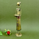 Wrought Iron Lady Figure Tealight Holder