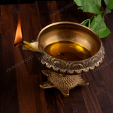Brass Kuber Diya On Tortoise
