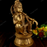 Brass Lord Ayyappan/Ayyappa Swamy Statue/ Idol & Figurine
