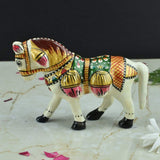 Hand-Enamelled in Metal Meenakari Horse - Vintage Gulley