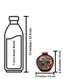 Warli Hand-Painted Terracotta Pot - Black