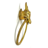 Brass Cow Door Knocker - Vintage Gulley