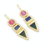 Semi-Precious Stone Ethnic Earrings for Women and Girl - Vintage Gulley