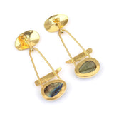 Semi-Precious Stone Ethnic Earrings for Women and Girl - Vintage Gulley