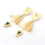 Semi-Precious Stone Ethnic Earrings for Women and Girl - Vintage Gulley