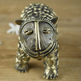 Brass Dhokra Bear Figurine - Vintage Gulley