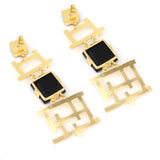 Semi-Precious Stone Ethnic Earrings for Women and Girl - Vintage Gulley