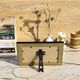 Brown Design Photo Frame with Stand - 4" x 6" (Horizontal) - Vintage Gulley
