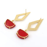 Semi-Precious Stone Ethnic Earrings for Women and Girl - Vintage Gulley