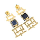 Semi-Precious Stone Ethnic Earrings for Women and Girl - Vintage Gulley