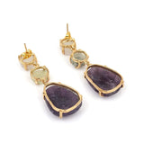 Semi-Precious Stone Ethnic Earrings for Women and Girl - Vintage Gulley