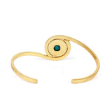 Women's Stone Gold Plated Stone Bracelet Kada for Women - Vintage Gulley