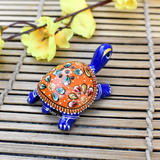 Metal Meenakari Tortoise Agarbatti Stand Tortoise for Pooja Set of 3 - Vintage Gulley