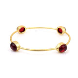 Women's Stone Gold Plated Stone Bracelet Kada for Women - Vintage Gulley