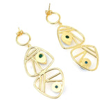Semi-Precious Stone Ethnic Earrings for Women and Girl - Vintage Gulley