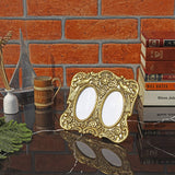 Metal Designer Photo Frame Antique Gold 2×3 Inch - Vintage Gulley