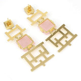 Semi-Precious Stone Ethnic Earrings for Women and Girl - Vintage Gulley
