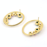 Semi-Precious Stone Ethnic Earrings for Women and Girl - Vintage Gulley