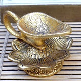 Metal Pooja Oil Diya with Handle - Vintage Gulley