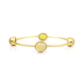 Women's Stone Gold Plated Stone Bracelet Kada for Women - Vintage Gulley