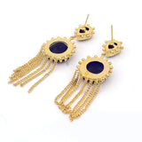 Semi-Precious Stone Ethnic Earrings for Women and Girl - Vintage Gulley