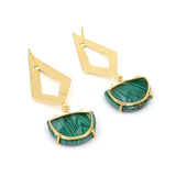 Semi-Precious Stone Ethnic Earrings for Women and Girl - Vintage Gulley