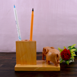 Wooden Carved Pencil & Pen Holder
