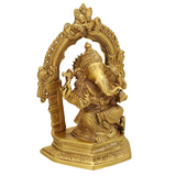 Brass Lord Ganesha|Ganpati Murti Decorative Showpiece Statue/ Idol & Figurine - Vintage Gulley