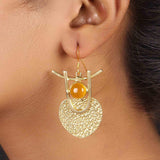 Semi-Precious Stone Ethnic Earrings for Women and Girl - Vintage Gulley