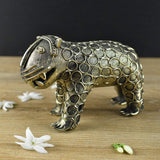 Brass Dhokra Bear Figurine - Vintage Gulley