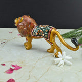 Hand-Enamelled in Metal Meenakari Lion - Vintage Gulley