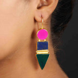 Semi-Precious Stone Ethnic Earrings for Women and Girl - Vintage Gulley