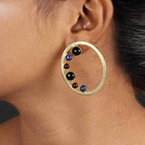 Semi-Precious Stone Ethnic Earrings for Women and Girl - Vintage Gulley