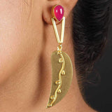 Semi-Precious Stone Ethnic Earrings for Women and Girl - Vintage Gulley