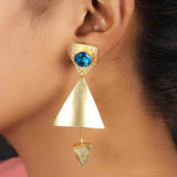 Semi-Precious Stone Ethnic Earrings for Women and Girl - Vintage Gulley
