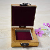 Wood Handcrafted Marble Tile Coin Shagun Box - Gold Foil Work - 22 Carat - Vintage Gulley