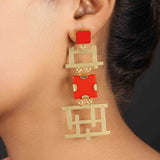 Semi-Precious Stone Ethnic Earrings for Women and Girl - Vintage Gulley